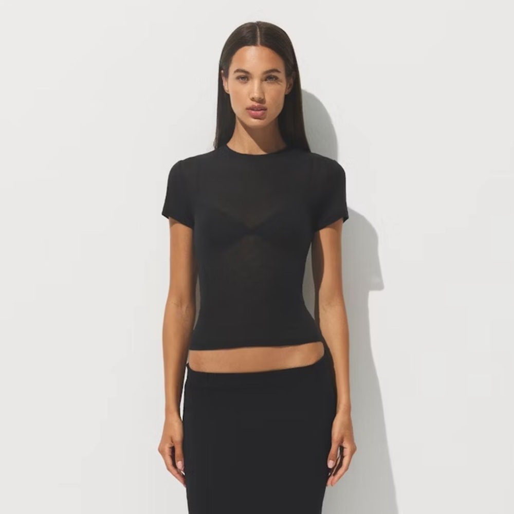 Skims Sheer Cotton T-shirt